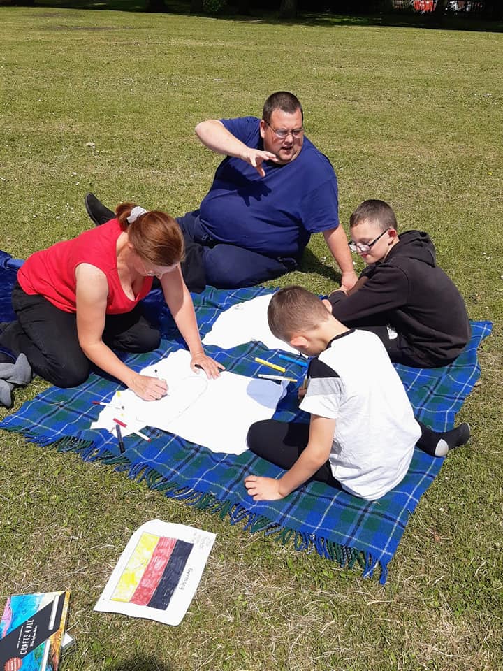 Group of people in the park