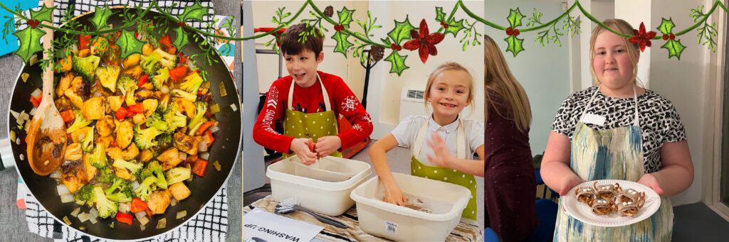 Collection of photos from cookery clubs