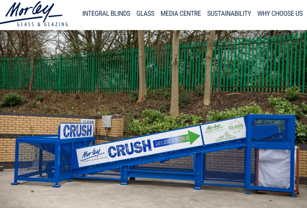 Screenshot of website