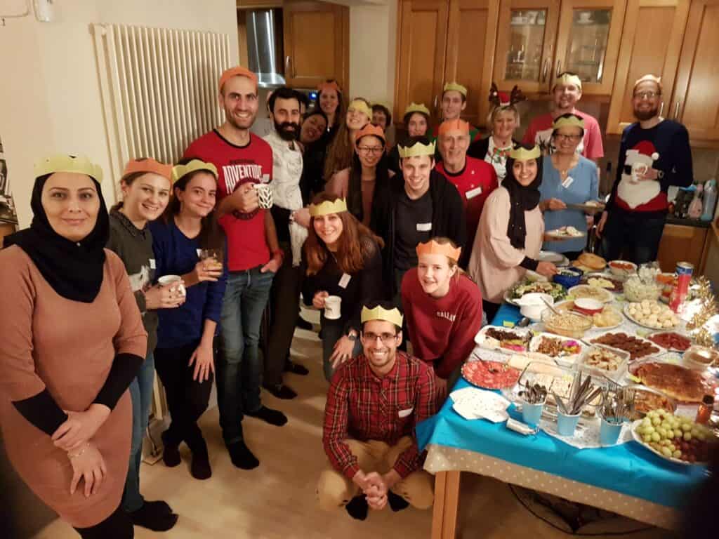 Group of people posing for a photo