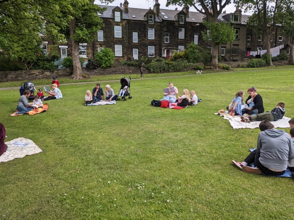 Group of people at the park
