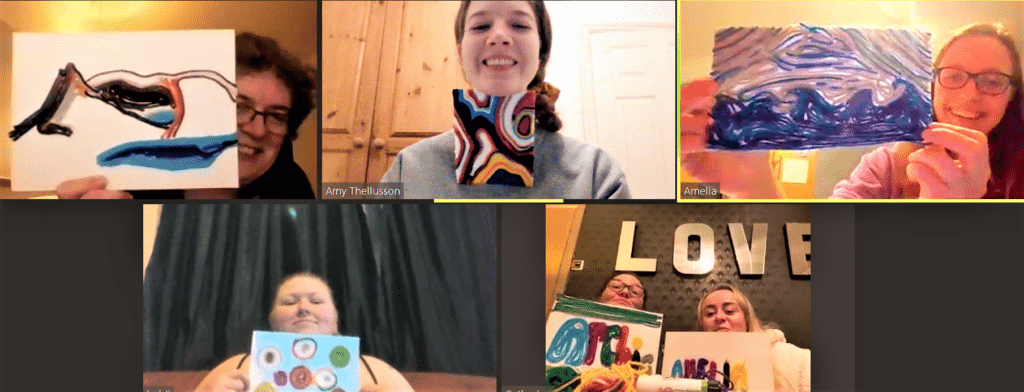 Screenshot of a zoom meeting